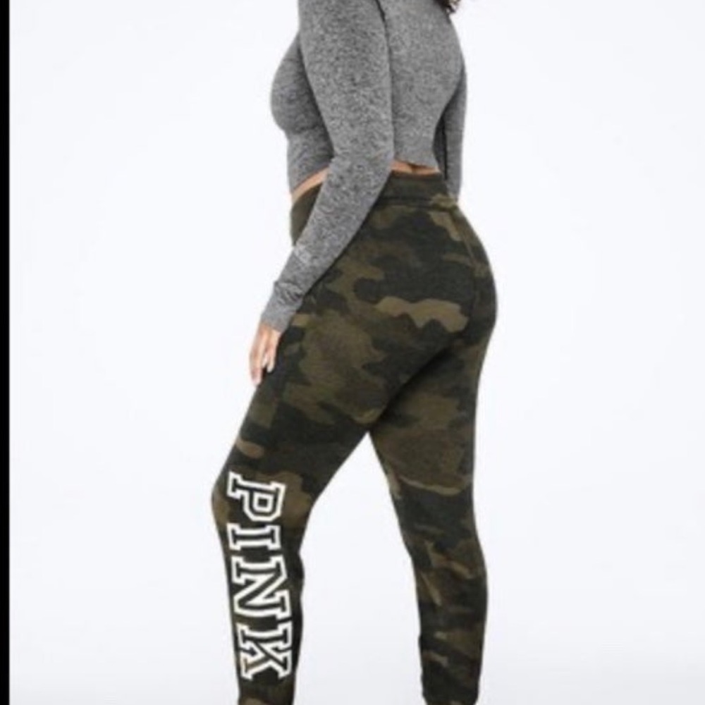 Pink Victoria secret camo joggers - Picture 3 of 13
